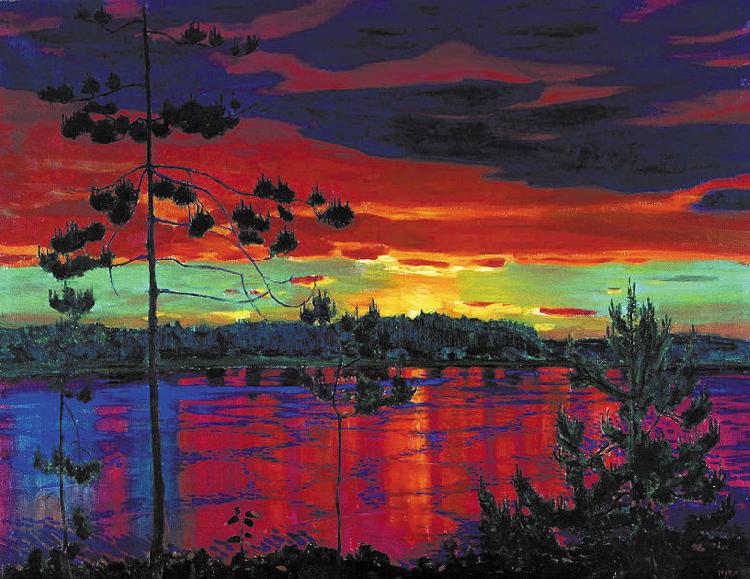 Nikifor Krylov Rylov Sunset China oil painting art